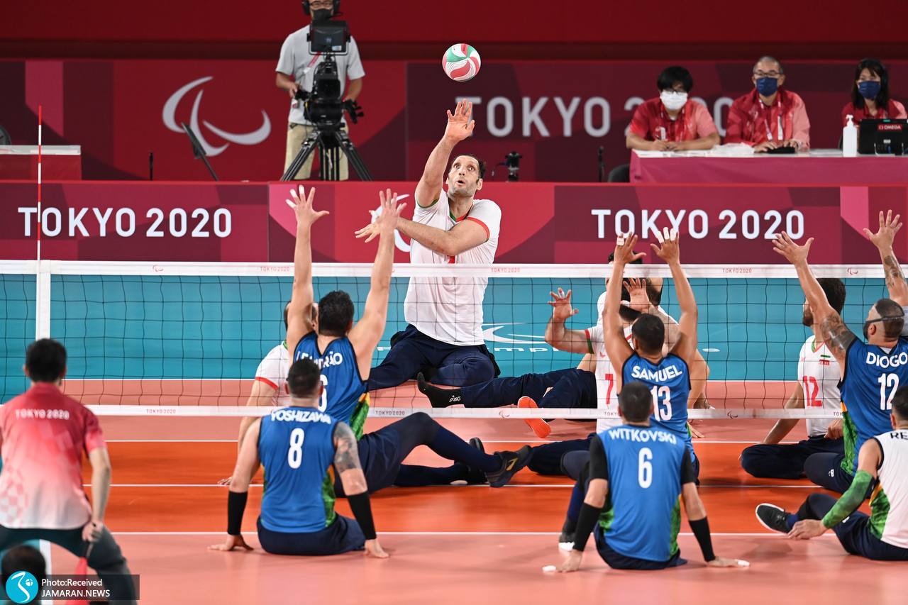 والیبال نشسته ایران برزیل در پارالمپیک توکیو