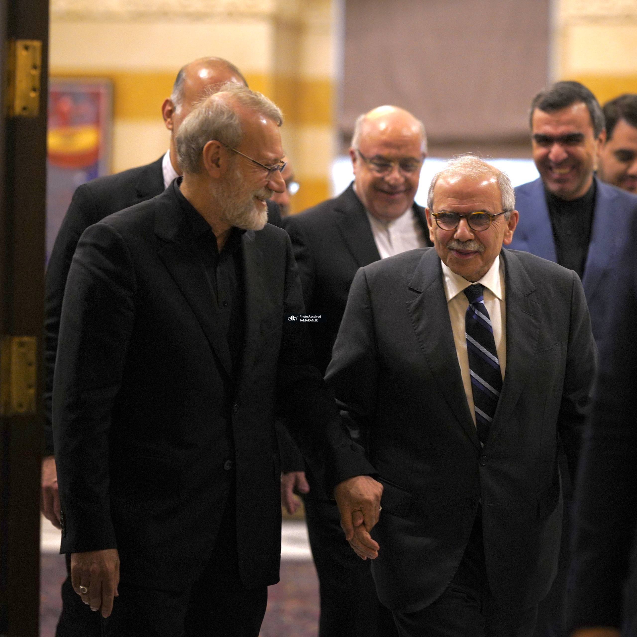 عکسی پرمفهوم از دیدار لاریجانی با نخست وزیر لبنان (2)