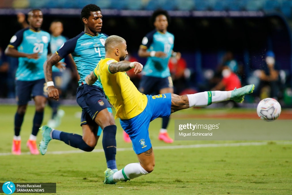 کوپا آمریکا ریکا ۲۰۲۱ تیم فوتبال برزیل و اکوادور