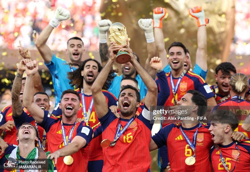 جشن قهرمانی اسپانیا در جام جهانی 2026