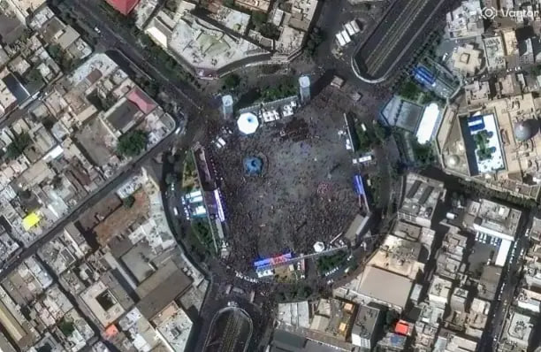 شرکت آمریکایی وسعت مراسم تشییع رهبر شهید انقلاب را ثبت کرد+ تصاویر (1)