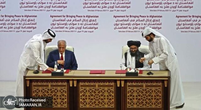 دولت ترامپ و طالبان به عنوان بخشی از روند پایان دادن به جنگ در افغانستان، توافقنامه صلح مشروط را در دوحه قطر امضا کردند.