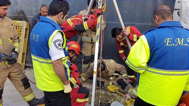 سقوط مرگبار کارگر جوان به چاهی 30 متری