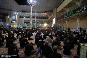 عزاداری شب عاشورای حسینی(ع) در حرم مطهر حضرت معصومه(س)