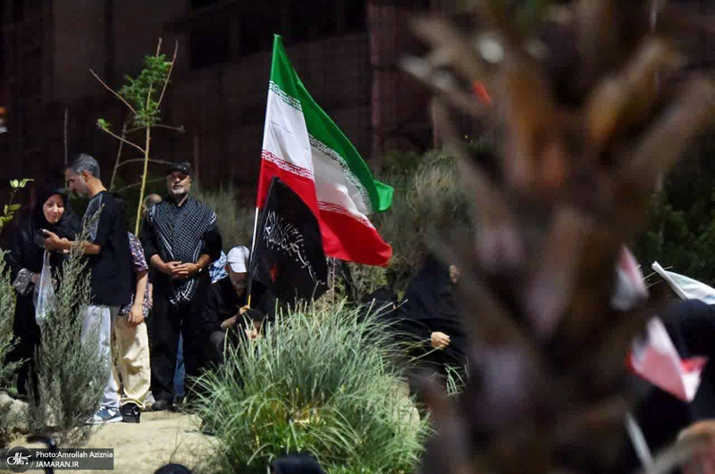 دومین شب محرم و صد و هشتمین اجتماع پر شور مردم در میدان شهدای خلیج فارس
