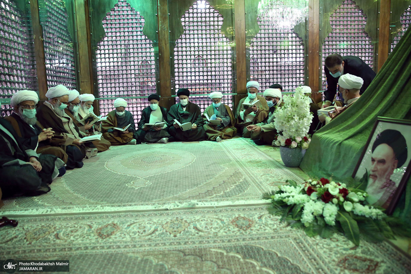 تجدید میثاق هیأت رئیسه و اعضای مجلس خبرگان رهبری با آرمان های امام خمینی(س)