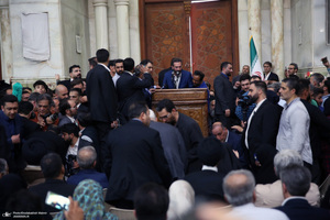 تقدیر از حضور مردم با حضور رئیس جمهور منتخب مسعود پزشکیان