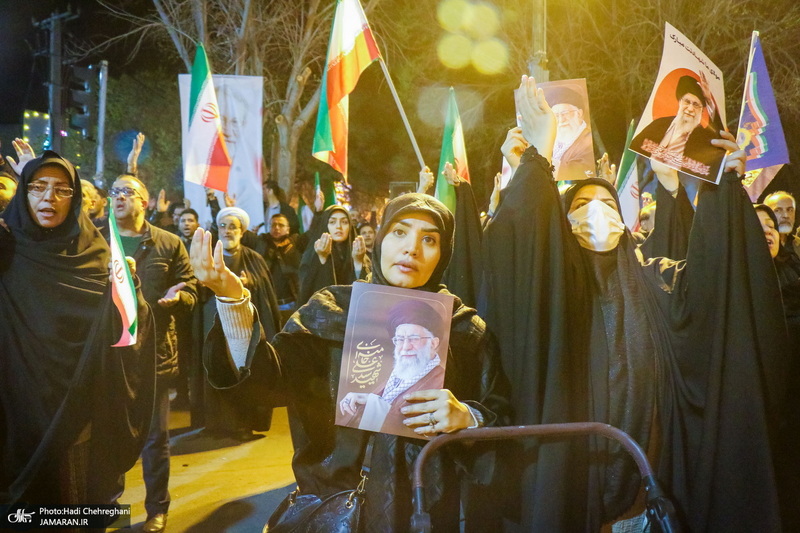 مراسم استقبال و وداع با پیکر مطهر شهید علی لاریجانی در قم