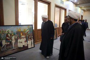 بازدید رئیس موسسه تنظیم و نشر آثار امام خمینی (س) از مراحل آماده‌سازی هفته فرهنگی بر آستان آفتاب