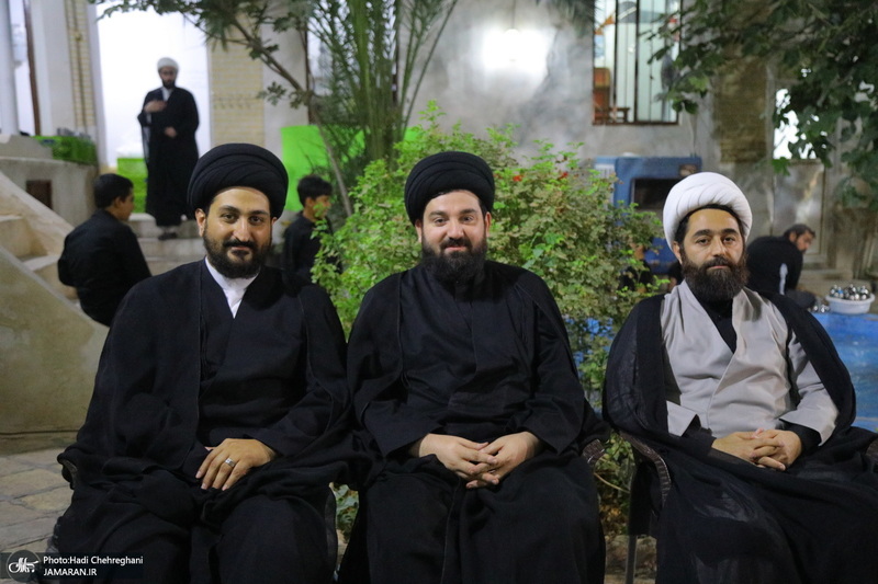 مراسم عزاداری دهه اول ماه صفر در بیت آیت الله شاه آبادی در قم‎