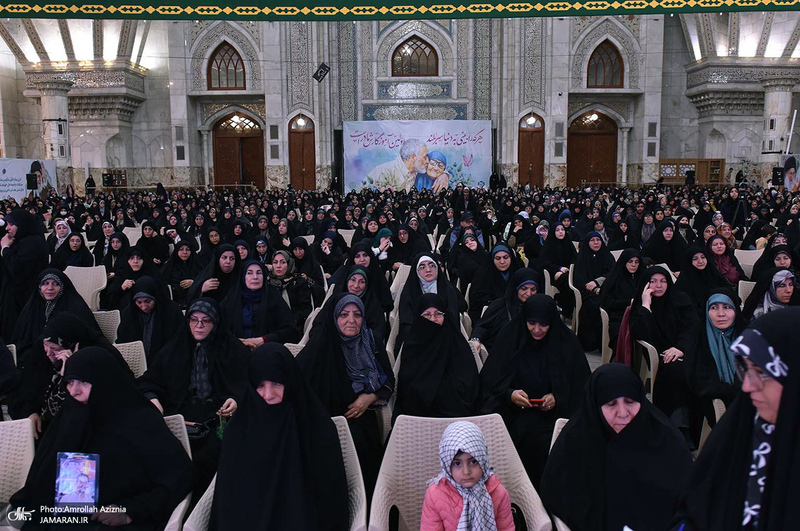 آئین هم عهدی بانوان مراکز تعالی طرح شهید آرمان علی وردی در حرم امام خمینی