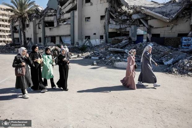 دانشگاه غزه کلاس‌های درس را از سر گرفت + تصاویر