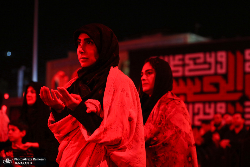 مزاسم شب تاسوعای حسینی (ع) در امام زاده صالح (ع)