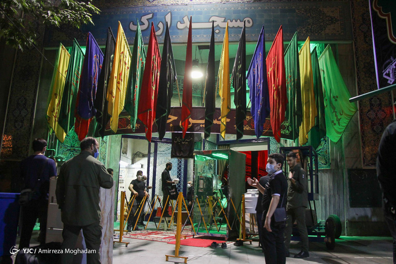 عزاداری شب اول محرم در امام زاده صالح و مسجد ارک تهران 