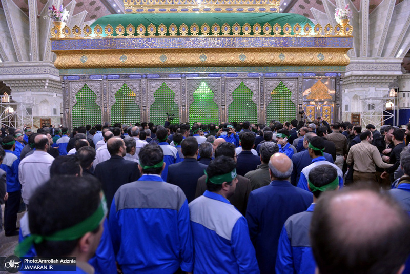 تجدید میثاق وزیر و مدیران وزارت صنعت، معدن و تجارت با آرمان های امام(س)