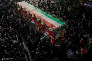 مراسم تشییع پیکرهای مطهر 100 شهید گمنام در تهران-5