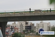 جلوگیری از خودکشی مرد جوان روی پل جمهوری در مشهد