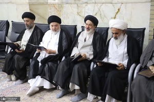 مراسم بزرگداشت آیت الله العظمی شبیری زنجانی (ره) توسط آیت الله للعظمی مکارم شیرازی
