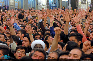 حضور و سخنرانی رهبر معظم انقلاب در اجتماع زائران و مجاوران حرم مطهر رضوی