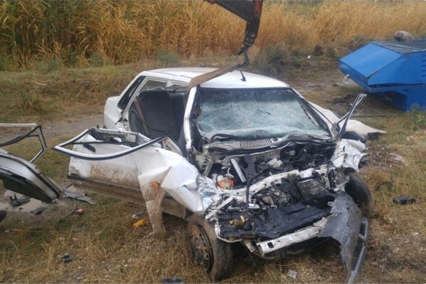 تصادف در آزاد راه کرج- قزوین چهار مصدوم برجا گذاشت