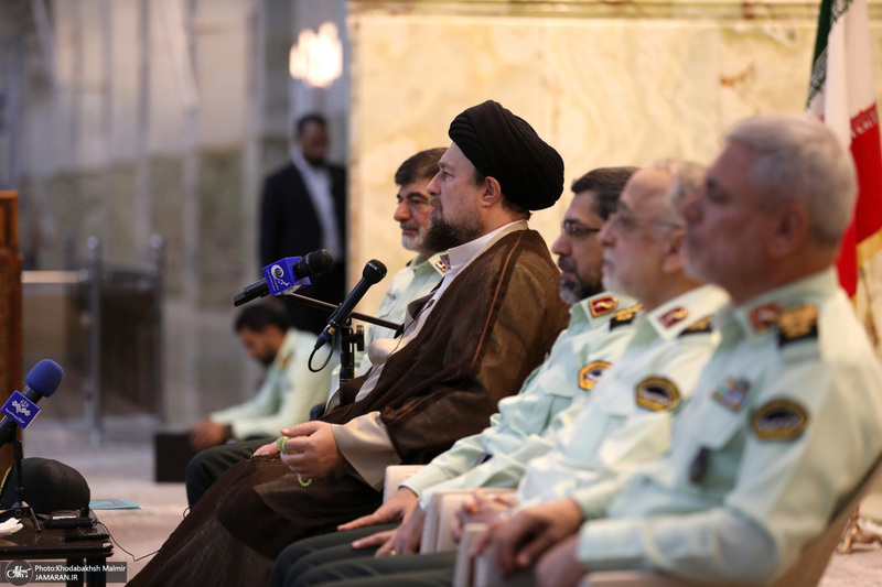 مراسم تجدید میثاق فرماندهان و کادر فراجا با آرمان‌های امام راحل