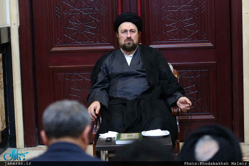 دیدار شهردار و اعضای شورای اسلامی شهر تهران با سید حسن خمینی