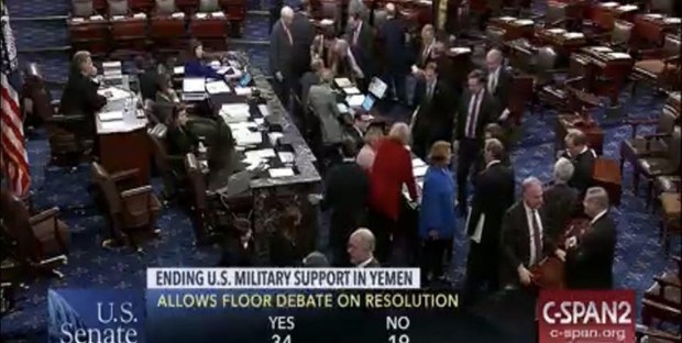 موافقت سنای آمریکا با پیشبرد قطعنامه‌ای در مخالفت با جنگ یمن