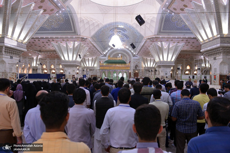 تجدید میثاق دانشجویان هشتمین دوره اردوی ملی طریق جاوید با آرمان های امام خمینی(س)