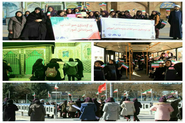 تور گردشگری مسیر انقلاب در قزوین برگزار شد