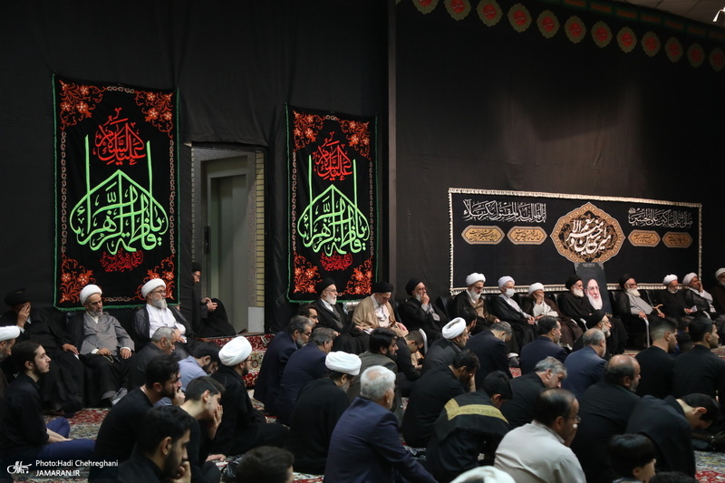 مراسم عزاداری ماه محرم در بیت مرحوم آیت الله العظمی هاشمی شاهرودی‎‎