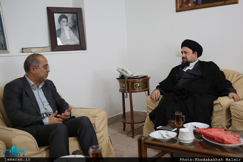 دیدار جمعی از اعضای شورای شهر مشهد با سید حسن خمینی 