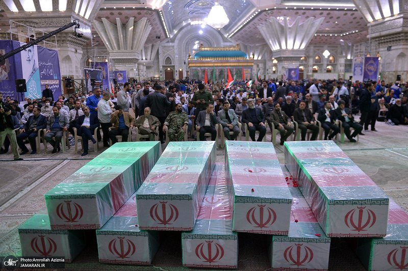 اجتماع بزرگ کارگران به مناسبت سالگرد شهادت حاج قاسم سلیمانی در حرم امام خمینی (س)