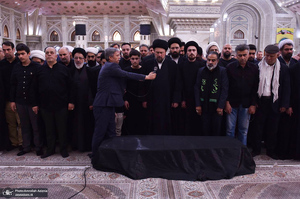 مراسم تشییع و تدفین همسر آیت الله موسوی بجنوردی (ره) -1