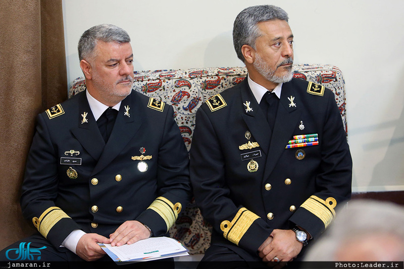 دیدار جمعی از فرماندهان و مسئولان نیروی دریایی ارتش با رهبر معظم انقلاب 