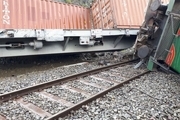 واژگونی قطار باری ایران به ترکیه + عکس