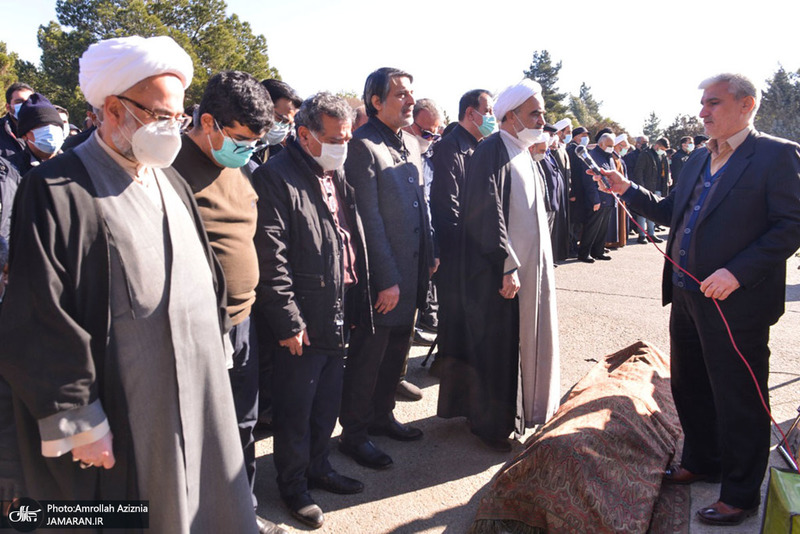 مراسم تشییع و خاکسپاری مرحوم حجت الاسلام و المسلمین سید رضا حسینی امین