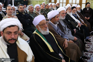 حضور و سخنرانی رهبر معظم انقلاب در اجتماع زائران و مجاوران حرم مطهر رضوی