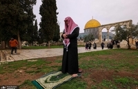 بیش از 90 هزار مسلمان در اولین نماز جمعه ماه رمضان در مسجد الاقصی (1)