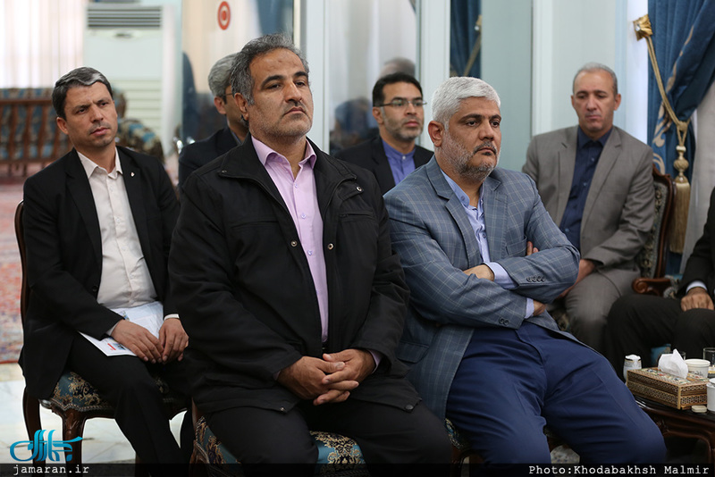 دیدار اعضای هیات مدیره مناطق گازرسانی شهر تهران با سید حسن خمینی