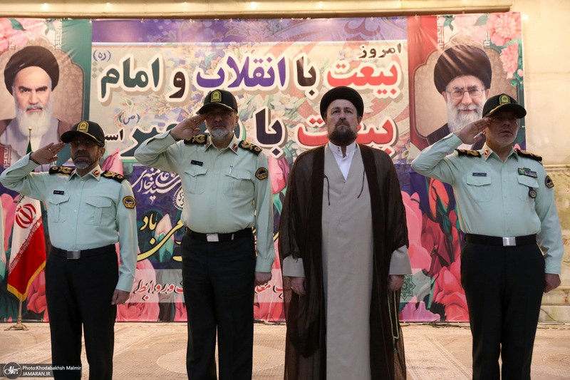 مراسم تجدید میثاق فرماندهان و کادر فراجا با آرمان‌های امام راحل