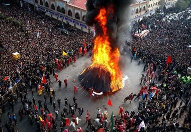 غریو «لبیک یا حسین» در تهران طنین انداز شد