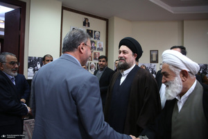 دیدار جمعی از جانبازان با سید حسن خمینی