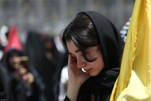 مراسم وداع با رهبر شهید انقلاب در مصلی تهران