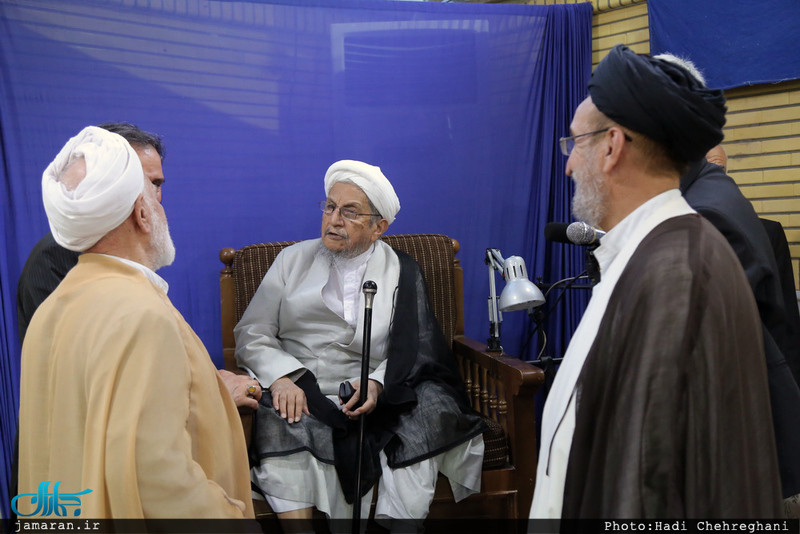 نخستین جلسه درس آیت الله العظمی صانعی در سال جدید تحصیلی 