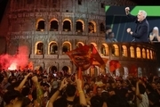پایتخت ایتالیا زیر گام‌های هواداران لرزید