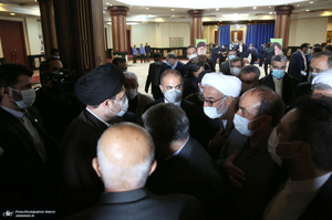 تجدید میثاق رئیس مجلس شورای اسلامی و نمایندگان با آرمان های حضرت امام (س)