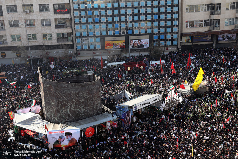 حضور میلیون ها تهرانی در تشییع پیکر مطهر سردار قاسم سلیمانی - 3