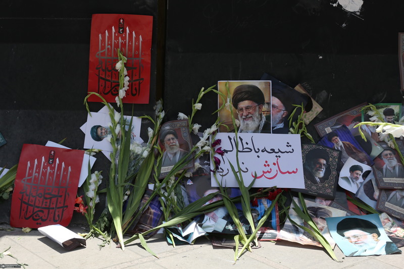 مراسم وداع با رهبر شهید انقلاب در مصلی تهران