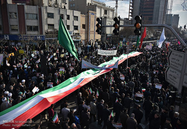 تجمع و راهپیمایی مردمی در اعتراض به آشوب های اخیر در استان ها