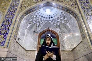 حال و هواى حرم مطهر رضوی در شام ولادت امام رضا (ع)
